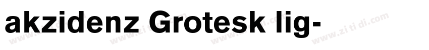 akzidenz Grotesk lig字体转换